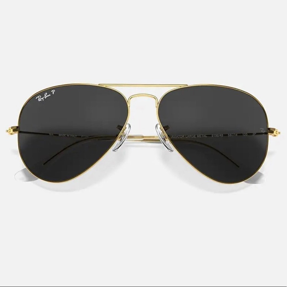 Ray Ban Aviator - Gold Frame with Black Lenses